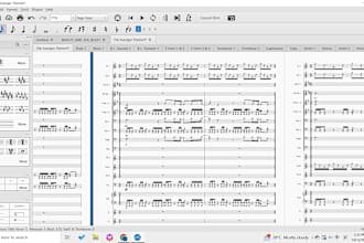 copy sheet music into musescore and transpose key