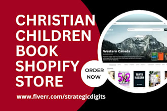 design christian children book etsy listing shopify dropshipping store website