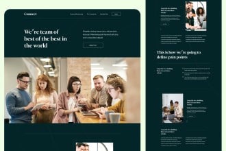 create high converting landing page design in figma