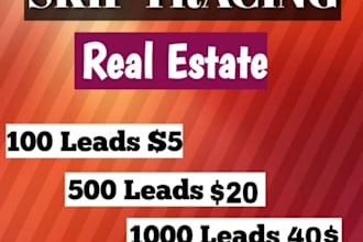 do real estate skip tracing and bulk skip tracing
