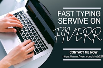 do  a fast typing job, retype scanned documents, your typist