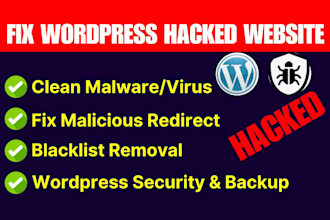 wordpress malware removal fix hacked remove virus wordpress security