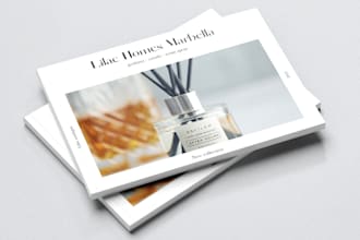 design professional product catalog or newsletters