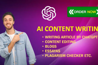 do ai content editing, chatgpt, rewrite, proofreading for you