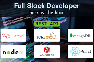 do react, angular, or node js, full stack developer