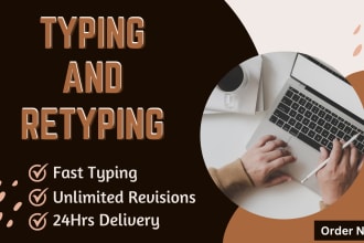 be your fast typist do urdu and english typing and retyping