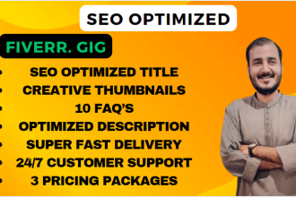 write complete gigs with SEO description to get higher sales