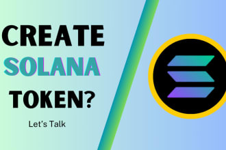 create solana token or spl token for you fast