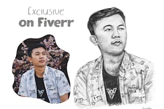 draw a pencil sketch portrait illustration in 24 hours