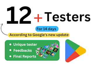do 12 plus testers for google play close app testing and pre release testing