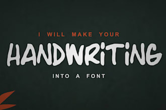 make your handwriting into a font for word
