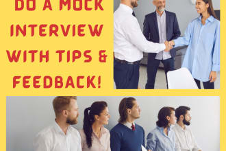 do a mock interview with tips and feedback