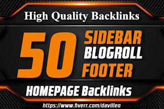 do 50 sidebar blogroll footer homepage seo backlinks high da