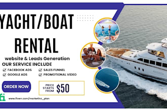 design yacht website yacht rental website boat broker website boat rental leads