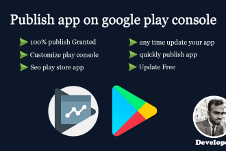 publish android app on google play console account  and seo