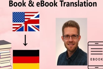 translate your book, ebook or novel from english to german