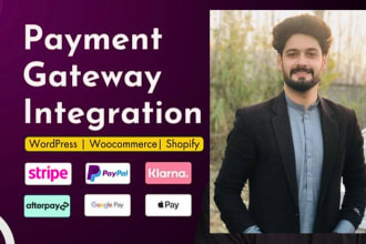 integrate payment gateway like klarna,afterpay,stripe on shopify and woocommerce