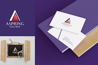 design premium spa therapy wellness logo and brand guides