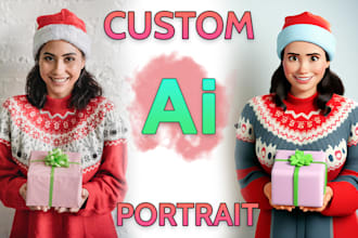 turn your photo into ai illustration portrait art
