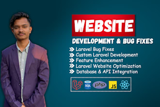 do laravel website development, fix laravel bugs, and errors