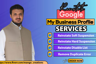 reinstate gmb, optimize fix disabled suspended google my business