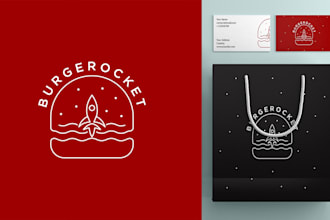 design and refresh burger restaurant logo and brand identity