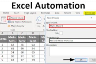 automate excel or google sheets spreadsheet with macros, appscript