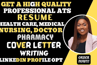 craft professional medical, healthcare, doctor, nursing and pharmacy resume