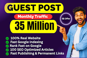 do SEO guest post backlink, high da guest post service, publish articles