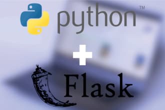 develop full stack website using flask python