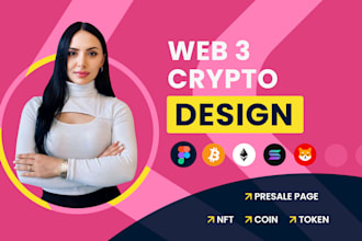 design your web 3 crypto website or mobile app ux in figma