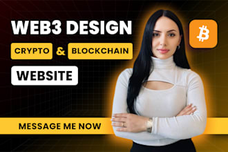 design crypto mobile app web3 app website, blockchain, token