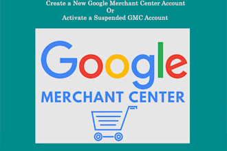 create a google merchant center account or fix a suspended gmc