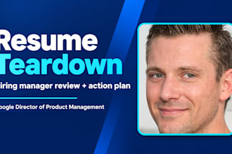 do a hiring manager resume review with a scored action plan