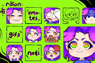 draw emotes and gifs for streamers