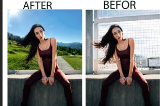 photoshop editing, background removal, hair masking, image editing