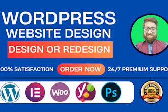 design, redesign, build, update, clone, revamp or fix wordpress website