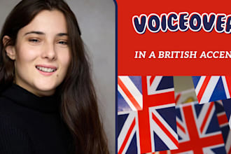 record a british female voiceover