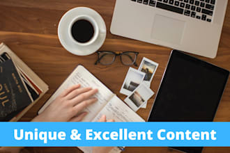 write unique and excellent content for you