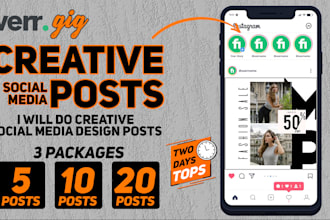 design 20 creative social media post