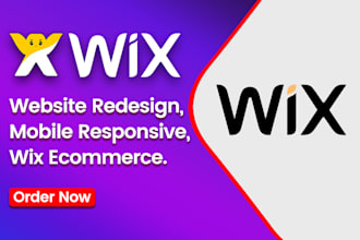 build wix website, redesign wix website design wix website for business