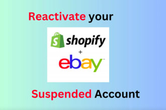 reinstate mc011, mc133, mc999 , 172 ebay suspended accounts, shopify , etsy