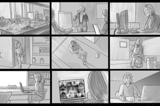 be your professional storyboard artist for 4 frames