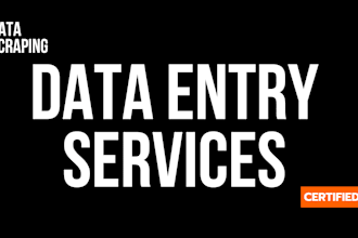 do data entry,skip tracing,data scrapping and lead generation