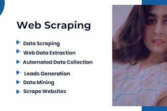 do data entry, web scraping, data mining and email extraction
