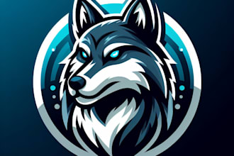 do  modern wolf, or animal mascot logo design