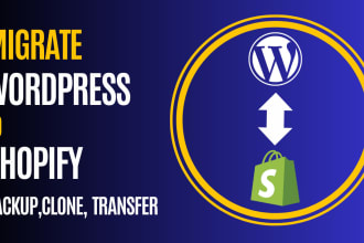 migrate wordpress to shopify and shopify to wordpress