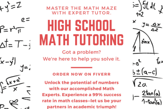 tutor you in math, statistics assignments and course