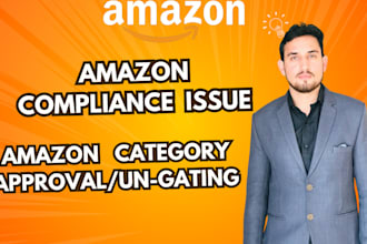 help you in amazon compliance issues, category approval