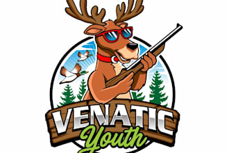 design excellent deer logo with free vector file